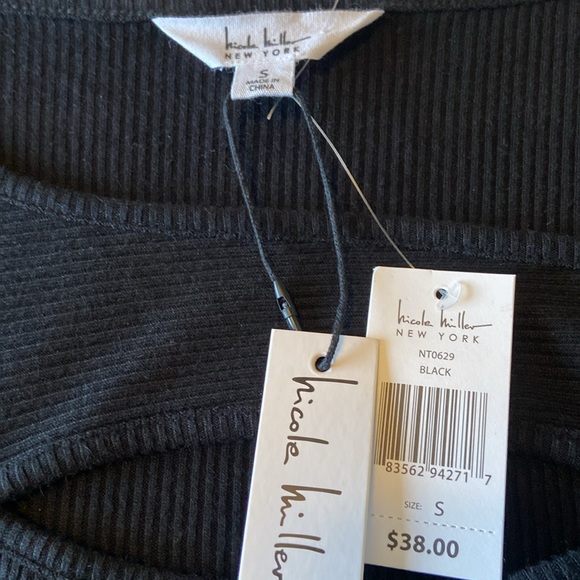 NWT Nicole Miller Women’s Black Shirt - Picture 4 of 5